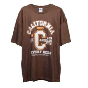 Airblaster T-Shirt Men XL Brown Beverly Hills CA LA Graphic Skate Snow